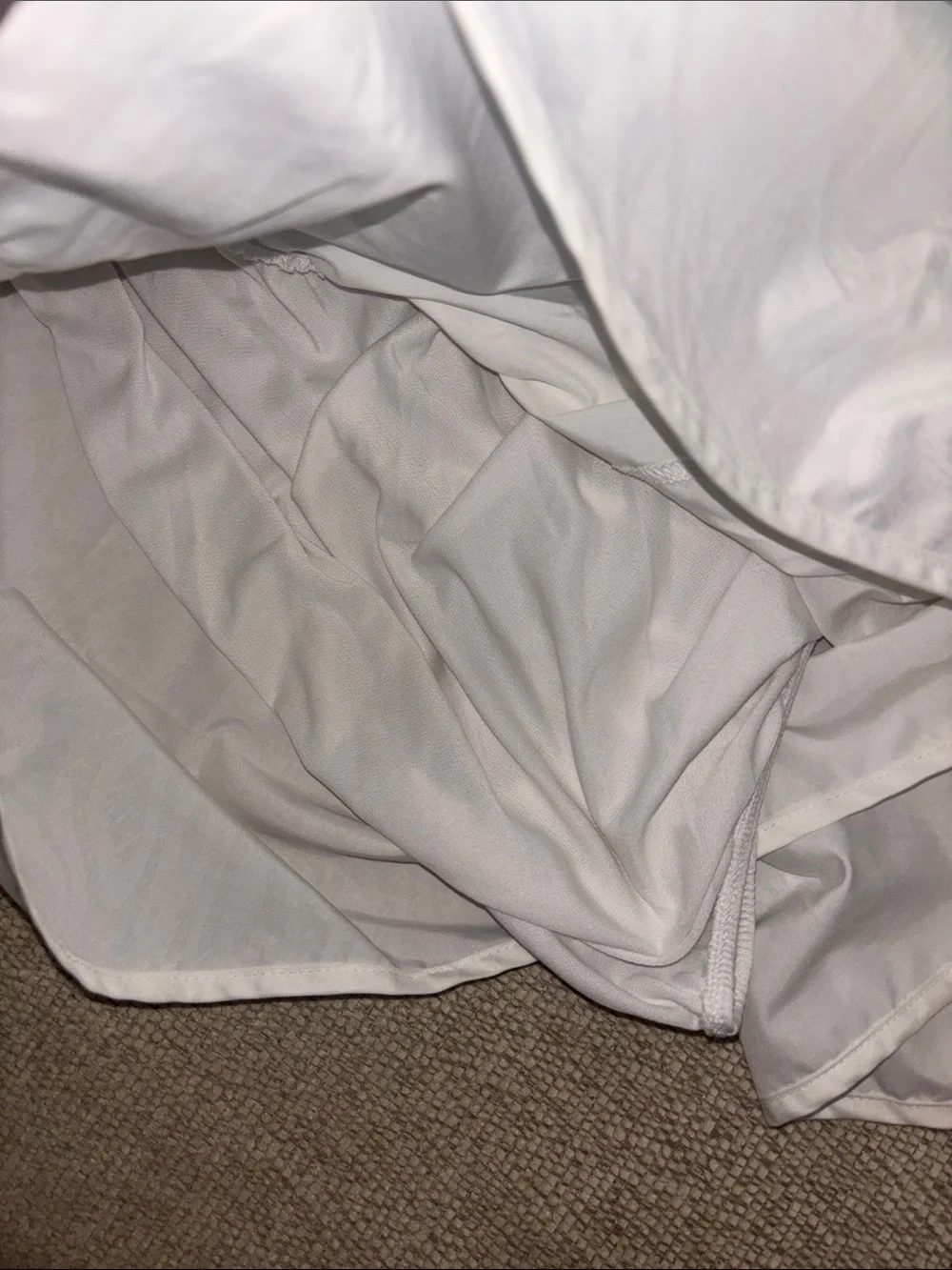 Nike White Running Shorts with Subtle Logo Plus Size